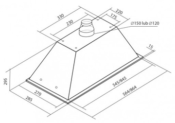 Вытяжка TOFLESZ Linea Glass LED 60 белая 850 м3/ч + Пульт ДУ.