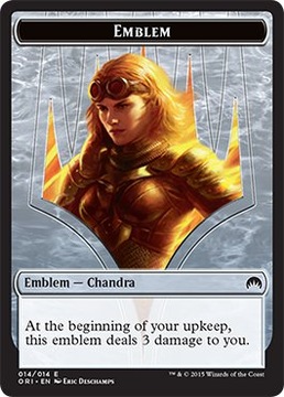 MTG Emblem Chandra, Roaring Flame