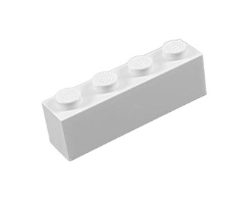 LEGO belki 1x4 klocek biały 3010 301001 - 45szt