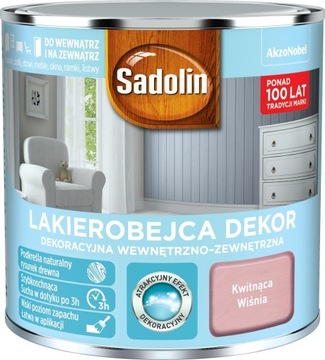 SADOLIN DEKOR Lakierobejca wodna 1 l kwitnąca wiśnia