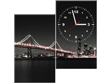 Zegar na ścianę 60x60 Most San Francisco Obraz