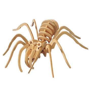 PUZZLE DREWNIANE 3D PRZESTRZENNE PAJĄK TARANTULA M