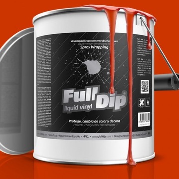 FULL DIP Folia guma w sprayu POMARAŃCZOWY 4L