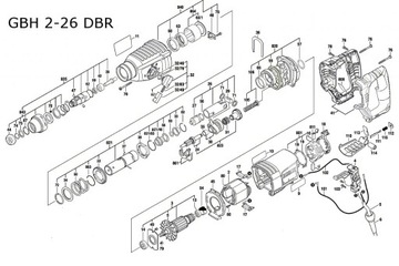 Цилиндр и поршень Bosch GBH 2-24 D, GBH 2-26 DRE, GBH 2-26 DFR