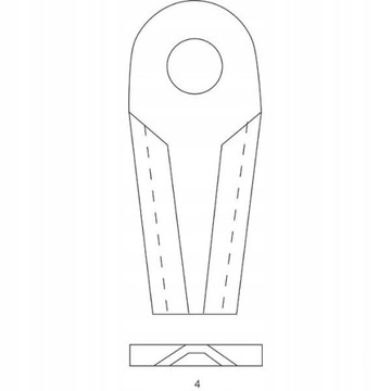 Нож роторной косилки JF STOLL, сменный 1380-00