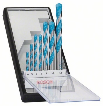 BOSCH zestaw wierteł multi CYL-9 4 5 6 8 10 12 mm