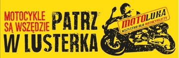 Naklejka wlepa PATRZ W LUSTERKA MOTOCYKLE