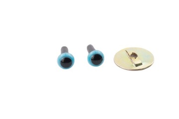 Safety eyes bezpieczne oczy zaciskowe do maskotek 4,5mm niebieskie