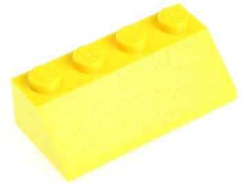 LEGO Skos prosty 2x4 3037 żółty - 2 szt.