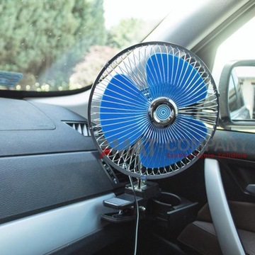 WIATRAK WENTYLATOR SAMOCHODOWY OBROTOWY 12V 8''