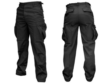 Spodnie Bojówki WojskoweTaktyczne Mil-Tec US Ranger BDU Czarne 3XL