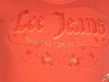 LEE koszulka damska t-shirt pink EMILY TEE _ S r36