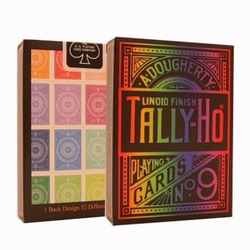 Karty do gry TALLY HO SPECTRUM rainbow cardistry tęczowe sztuczka trik