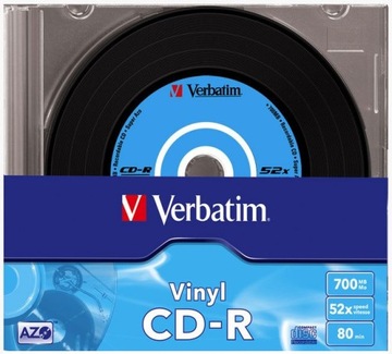 CD-R Verbatim 52x700 МБ (Slim 10) VINYL AZO