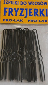 Fryzjerki kokówki szpilki do włosów PROLAK kolor czarny 6,5cm