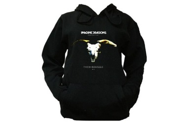 BLUZA CZARNA KAPTUR Imagine Dragons WZORY