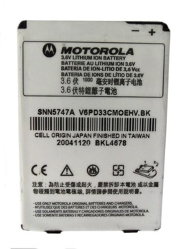 NOWA ORYG BATERIA MOTOROLA VSNN5747A MPX220