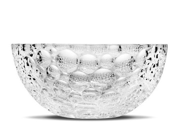 MISA PATERA SZKLANA BEZBARWNA ZDOBIONA 26cm MISKA