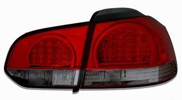 LAMPY LED TYLNE VW GOLF 6 TYP 5K 10/08- ROT SMOKE