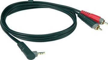 Klotz AY7-A0200 A Maly Jack Czincze RCA Kątowy 2m