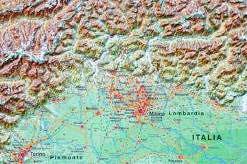 АЛЬПЫ 3D АРТ КАРТА В ДЕРЕВЯННОЙ РАМКЕ