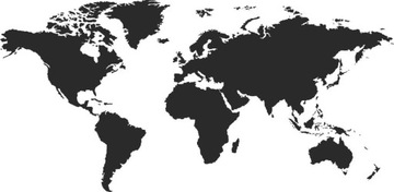 Naklejki ścienne na ścianę Mapa świata XXL 200 cm