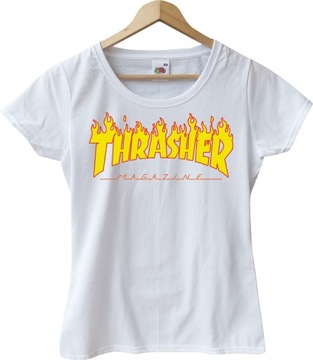 THRASHER trasher koszulka DAMSKA r. S