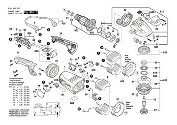 Ротор Bosch GWS 22-180 LVI 22-130 LVI 24-230 LVI