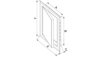 ЗАМОК AWENTA METAL INSPECT DOOR DM 30x50