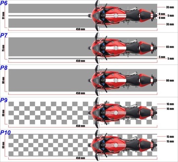 Наклейки STRIPES на мотоциклы