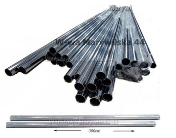 RURA CHROMOWANA FI25 dł.3m. rury chromowane fi25mm