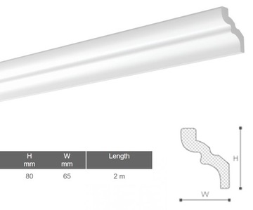 NMC LX105 Лента потолочная 80х65мм, 2м