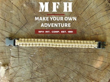 фото ориг. №8, Bracelet rope paracord 23mm olive coyote mfh left