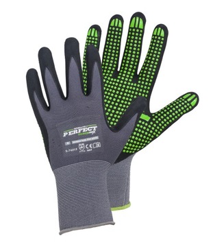 НЕЙЛОНОВЫЕ ПЕРЧАТКИ «NITRILE FLEX PVC DOTS» 7