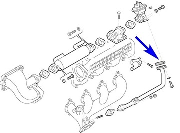 Прокладка крышки EGR Fiat Ducato 2.3 2.5 2.8 JTD