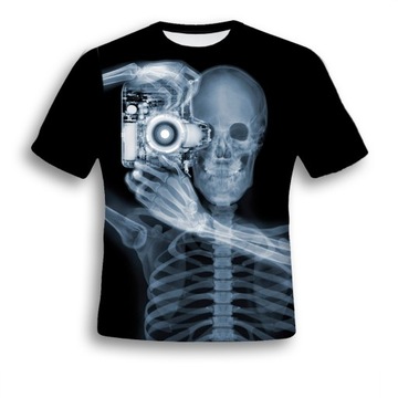 KOSZULKA FULLPRINT T-shirt RENTGEN L GRAFIKA 3D PL