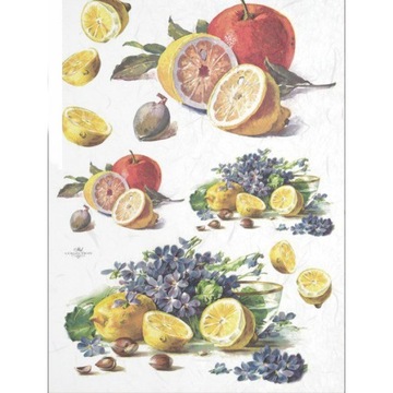 Papier RYŻOWY do Decoupage firmy ITD nr 396