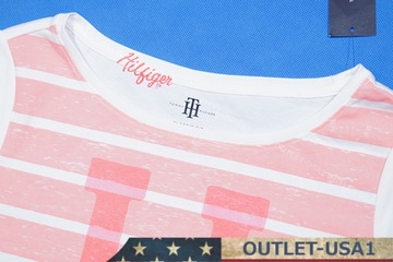 TOMMY HILFIGER T-Shirt Damski RÓŻOWY Roz: S