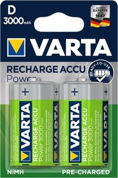 2X VARTA R20/D 3000 mAh !INNOWACYJNE READY TO USE