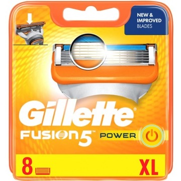 Набор из 8 новых ножей Gillette Fusion 5 Power, импортированных из Великобритании