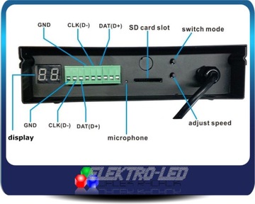 H803SC ЦИФРОВОЙ СВЕТОДИОДНЫЙ КОНТРОЛЛЕР WS2812B SK6812 WS2811