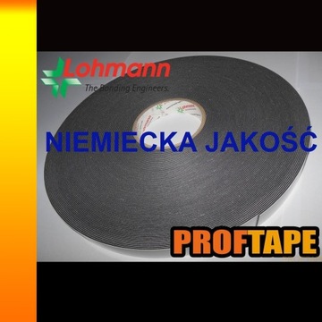 ЛЕНТА ВОЛЕНОВАЯ ДВУХСТОРОННЯЯ ЧЕРНАЯ 19ммх50м