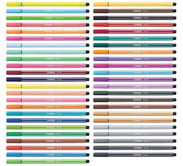 Pisaki flamastry Stabilo Pen 68 20 kolorów w plastikowym piórniku
