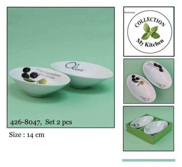 Miseczka porcelana kpl 2 szt na przekąski