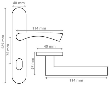 РУЧКА ДВЕРНЫЕ РУЧКИ ROMA LOARA LOARA LONG BOARD 2 COL