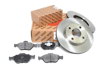 тормозные диски 258mm + колодки перед Ford FIESTA Mk4 Mk5