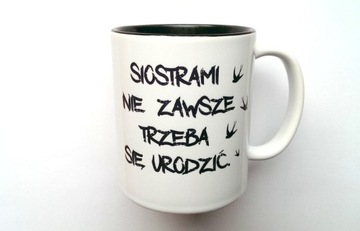 Kubek SIOSTRY z CZARNYM WNĘTRZEM