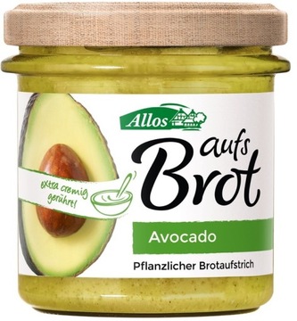 PASTA KREMOWA Z AWOKADO BEZGLUTE BIO 140 g ALLOS