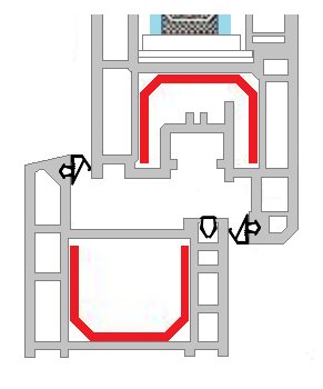 10mb Уплотнитель оконный КА-50 Коричневый