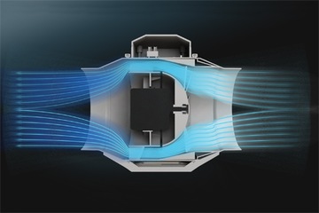 фото ориг. №4, Fan channel axial two transmissions 218m3/ h tb125 s ball bearings quiet